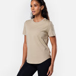 All Day Tee Soft Khaki - Blanklines