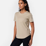 All Day Tee Soft Khaki - Blanklines