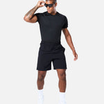 Axis Unlined Gym Shorts Black - Blanklines