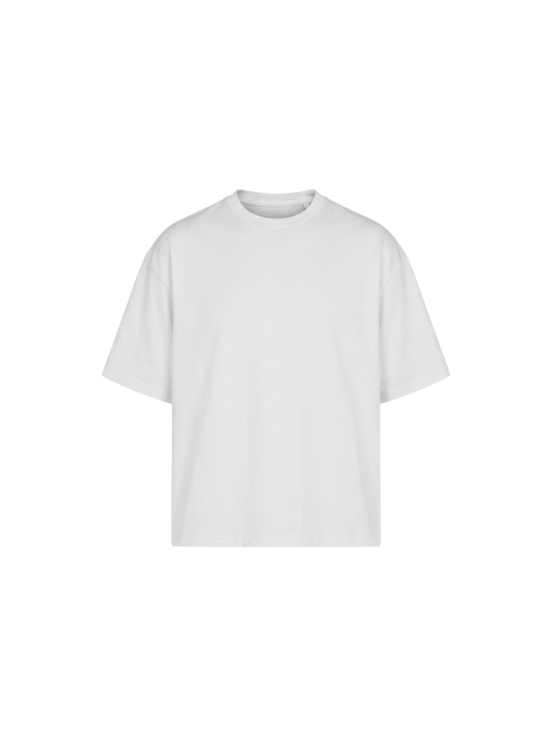 Boxy Tee White - front packshot - Blanklines
