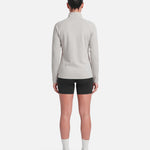 Womens Endurance Full Zip Jacket White Sand - back view - Blanklines