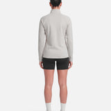 Womens Endurance Full Zip Jacket White Sand - back view - Blanklines