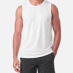 Core Mesh Tank White - front view - Blanklines