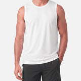 Core Mesh Tank White - front view - Blanklines