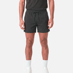 Pace 5" Shorts Black - front view - Blanklines