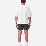 Boxy Tee White - back view - Blanklines
