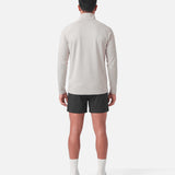 Mens Endurance Full Zip Jacket White Sand - back view - Blanklines