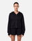Epic Cropped Zip Hoodie Black - Blanklines