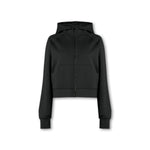 Epic Cropped Zip Hoodie Black - Blanklines