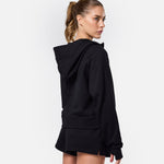 Epic Cropped Zip Hoodie Black - Blanklines