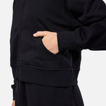 Epic Cropped Zip Hoodie Black - Blanklines