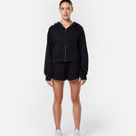 Epic Cropped Zip Hoodie Black - Blanklines