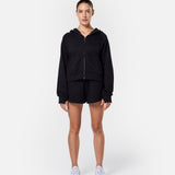 Epic Cropped Zip Hoodie Black - Blanklines