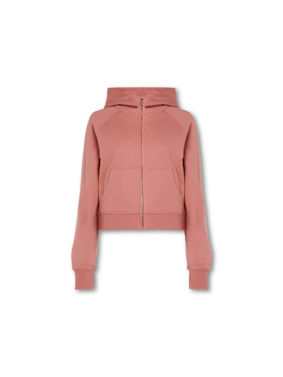 Epic Cropped Zip Hoodie Clay - Blanklines