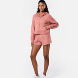 Epic Cropped Zip Hoodie Clay - Blanklines