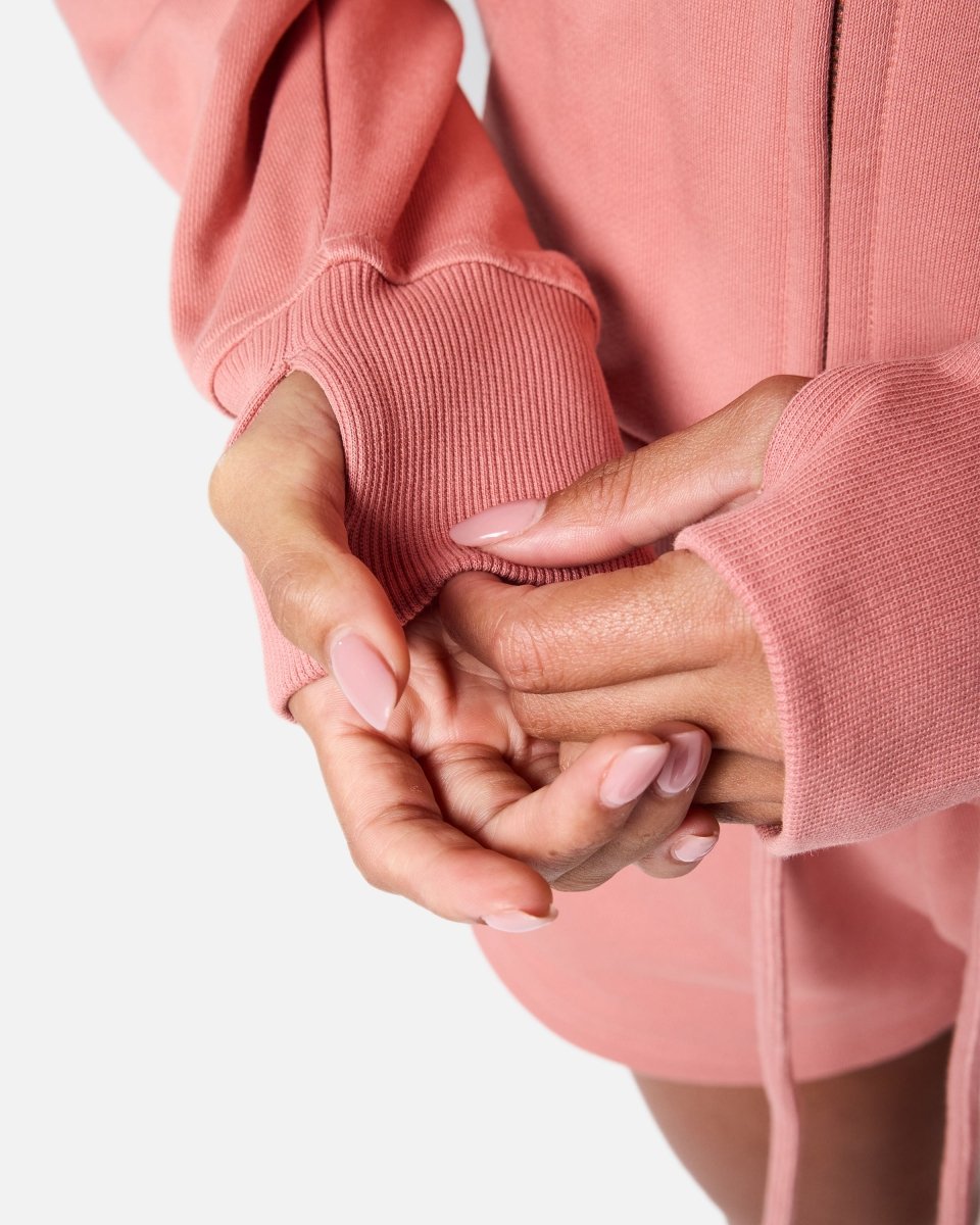 Epic Cropped Zip Hoodie Clay - Blanklines