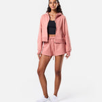 Epic Cropped Zip Hoodie Clay - Blanklines