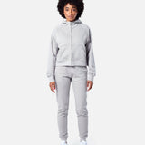 Epic Cropped Zip Hoodie Light Grey - Blanklines