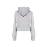 Epic Cropped Zip Hoodie Light Grey - Blanklines