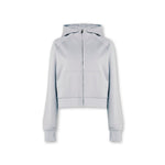 Epic Cropped Zip Hoodie Light Grey - Blanklines