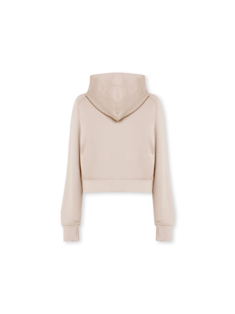 Epic Cropped Zip Hoodie Oatmeal - Blanklines