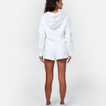 Epic Cropped Zip Hoodie Off - White - Blanklines