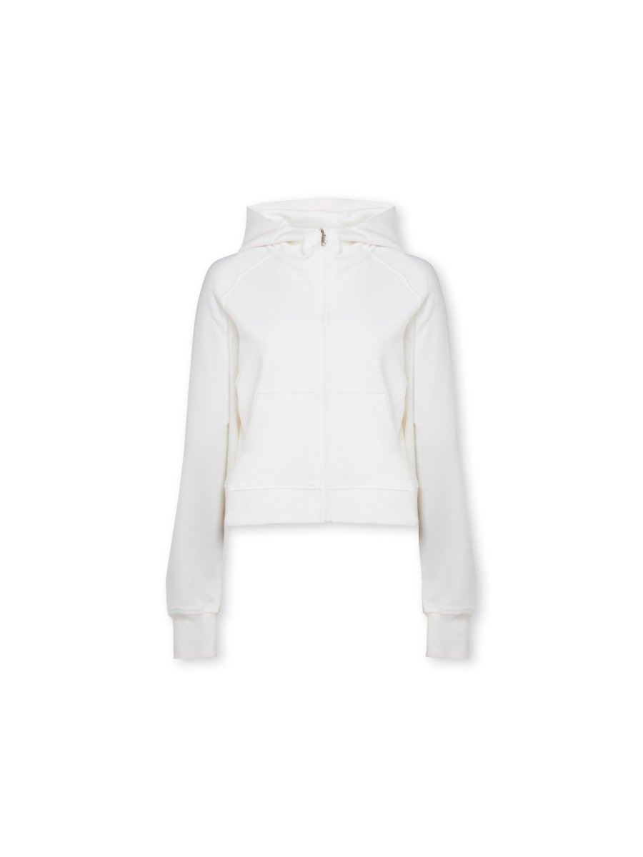 Epic Cropped Zip Hoodie Off - White - Blanklines