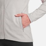 Womens Endurance Full Zip Jacket White Sand - zip pocket detail - Blanklines