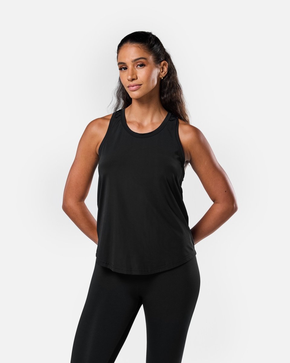 Flow Tank Top Black - Blanklines