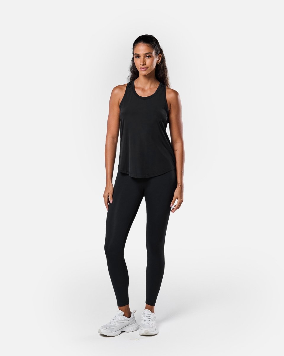 Flow Tank Top Black - Blanklines
