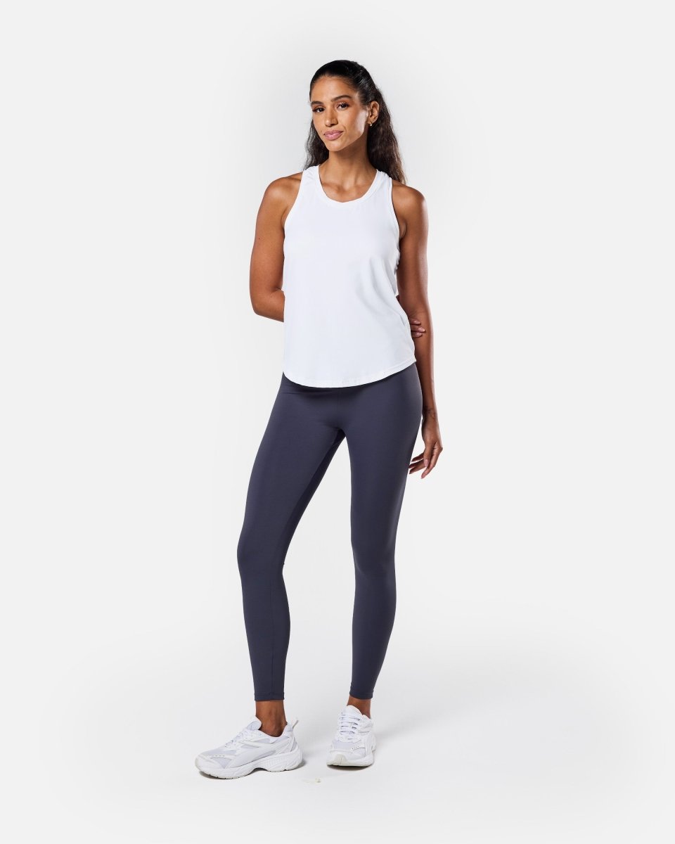 Flow Tank Top White - Blanklines