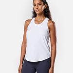 Flow Tank Top White - Blanklines