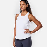Flow Tank Top White - Blanklines