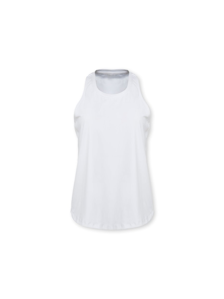 Flow Tank Top White - Blanklines