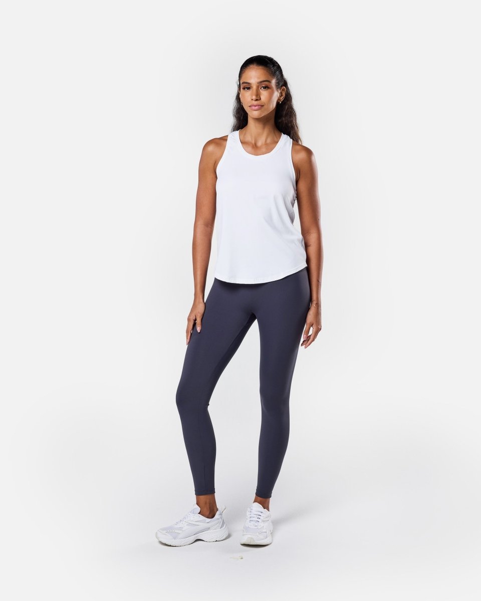 Flow Tank Top White - Blanklines
