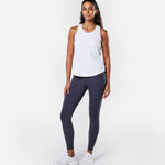 Flow Tank Top White - Blanklines