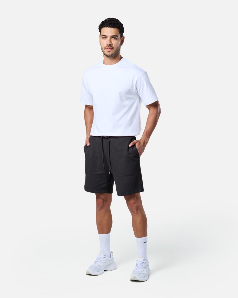 Mens Classic Sweat Shorts Black - Blanklines