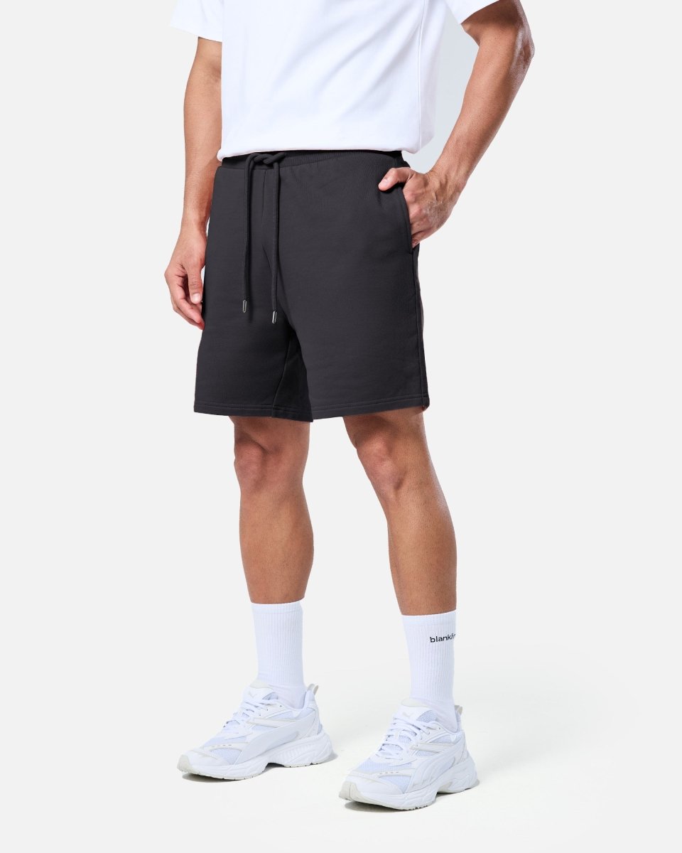 Mens Classic Sweat Shorts Black - Blanklines