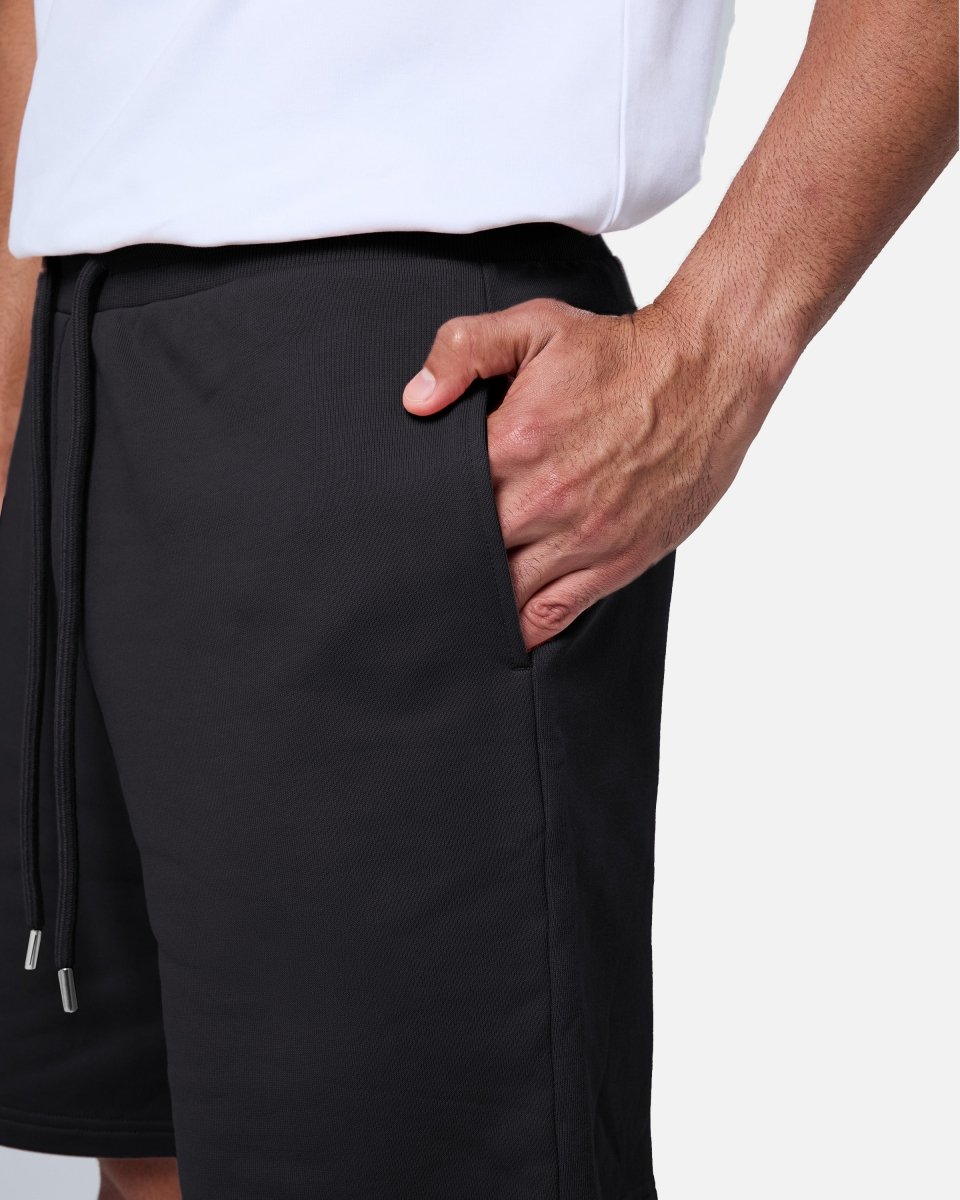 Mens Classic Sweat Shorts Black - Blanklines