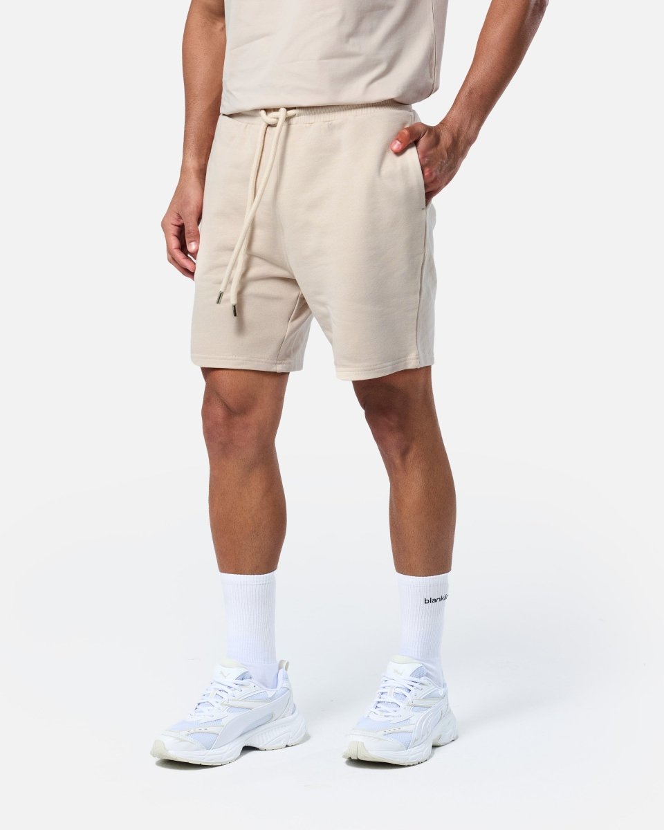 Mens Classic Sweat Shorts Oatmeal - Blanklines
