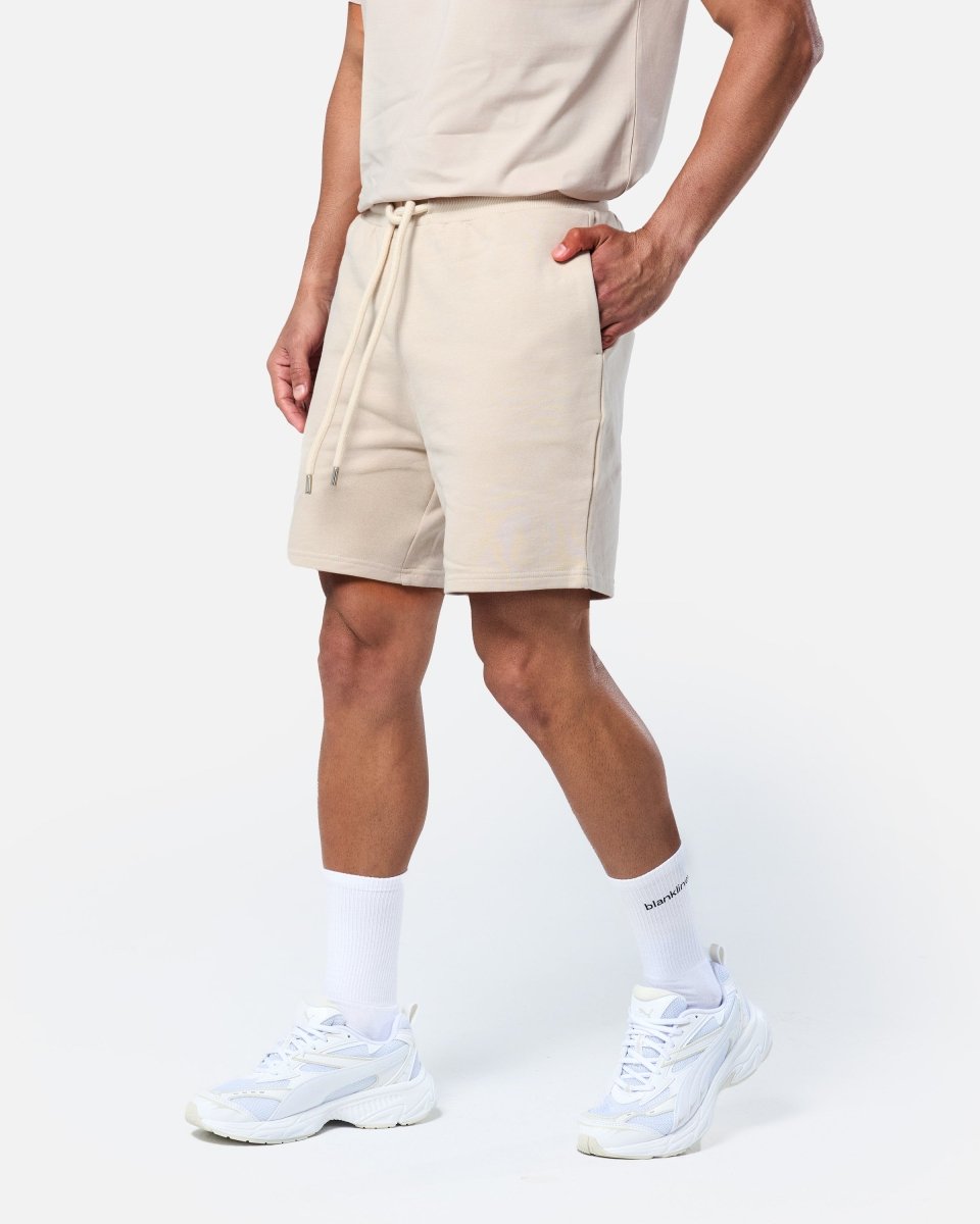 Mens Classic Sweat Shorts Oatmeal - Blanklines