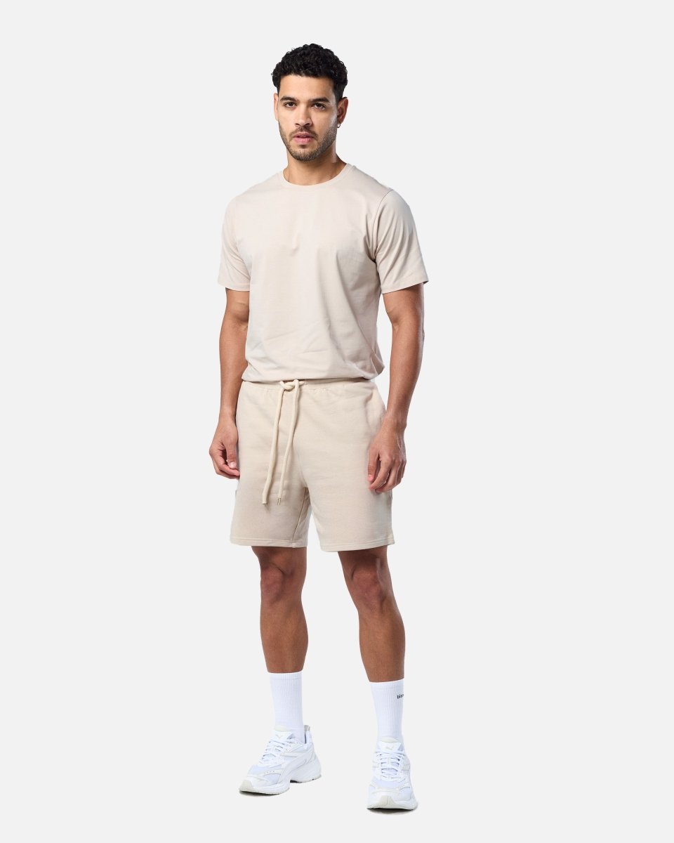 Mens Classic Sweat Shorts Oatmeal - Blanklines