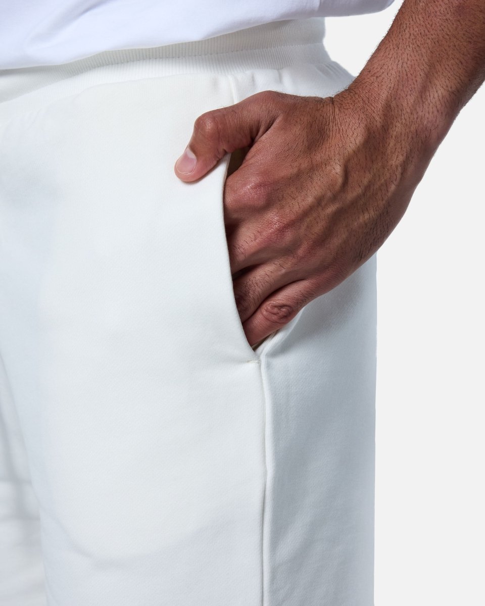 Mens Classic Sweat Shorts Off - White - Blanklines