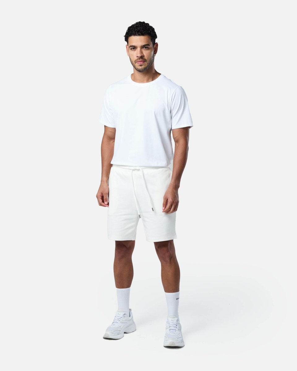 Mens Classic Sweat Shorts Off - White - Blanklines