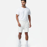 Mens Classic Sweat Shorts Off - White - Blanklines