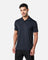 Mens Elemental Button Up Performance Polo Black - Blanklines