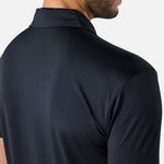 Mens Elemental Button Up Performance Polo Black - Blanklines