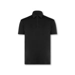 Mens Elemental Button Up Performance Polo Black - Blanklines