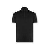 Mens Elemental Button Up Performance Polo Black - Blanklines