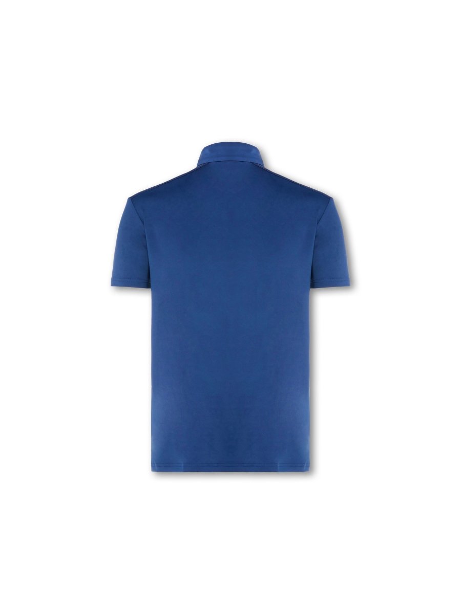 Mens Elemental Button Up Performance Polo Navy - Blanklines